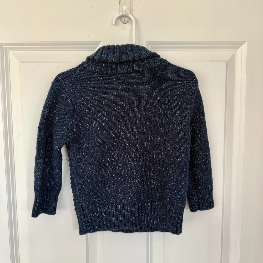 Cat & Jack Navy Blue Knit Sweater w/ Buttons - Size 12-18 months - Picture 2 of 3
